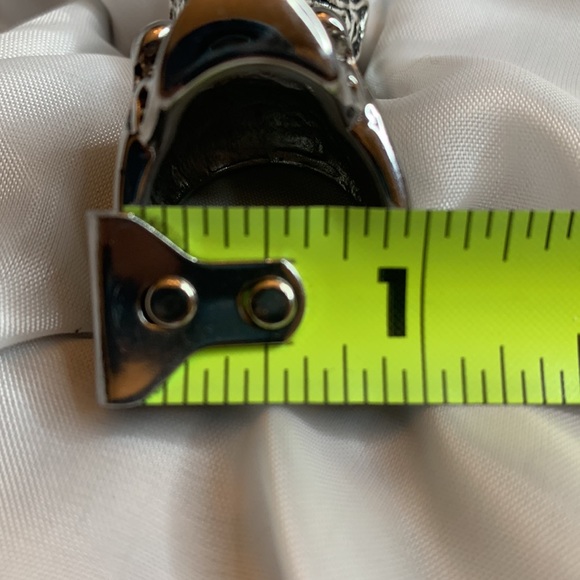 Men’s Rings Silver Tone Skull & Devil - Picture 4 of 5